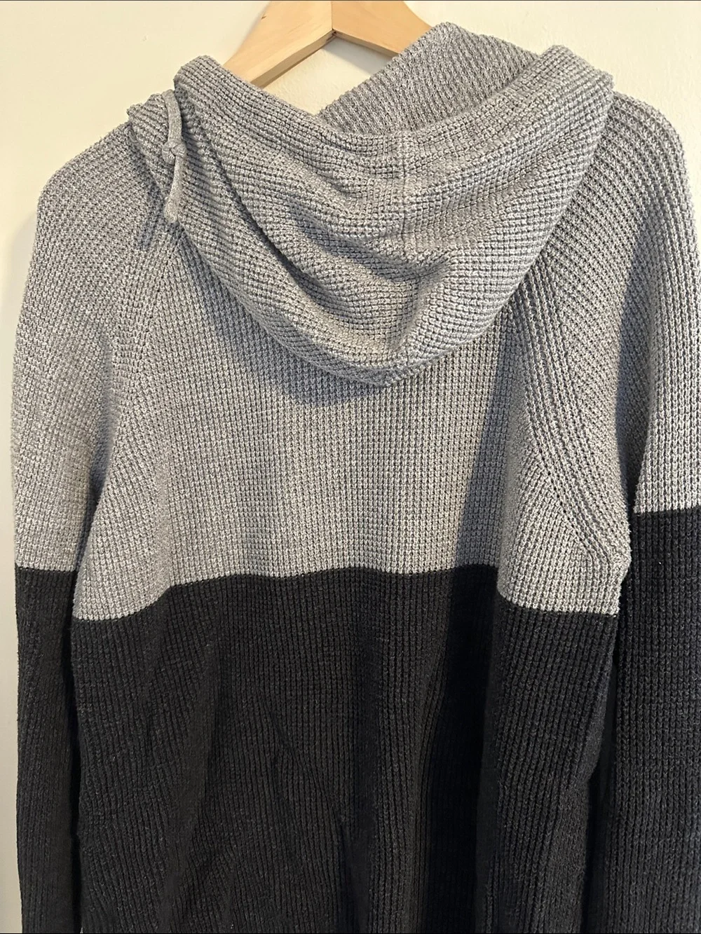 American Eagle Outfitters Two-Tone Gray Crewneck Sweater